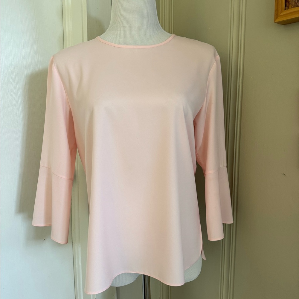 New Orleans designer Lilli Sucre pale pink blouse